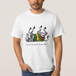 Camiseta Cebra: aumente sus manos para el fútbol de