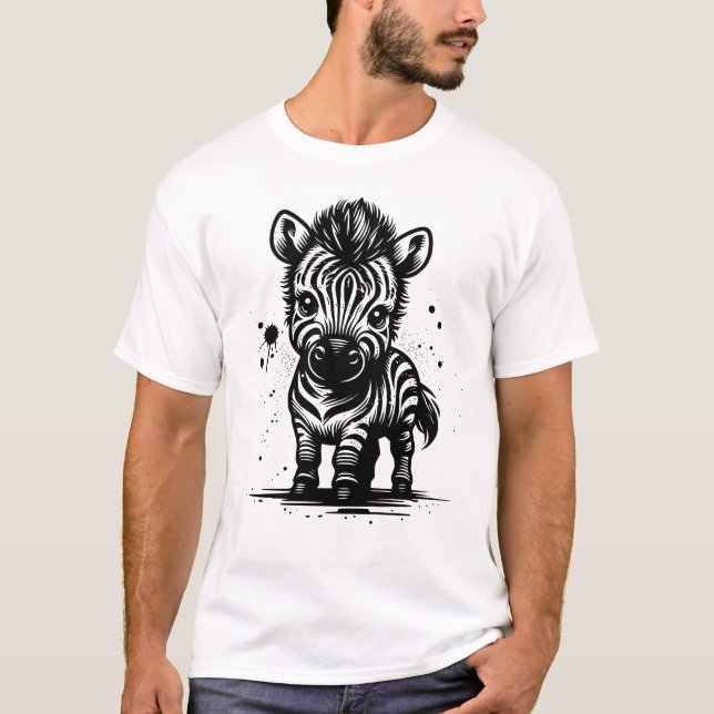 Camiseta Cebra bebé  (Anverso)