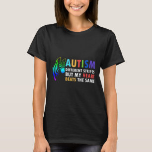 Camiseta Cebra cardíaca diciendo conciencia Inspiradora de 
