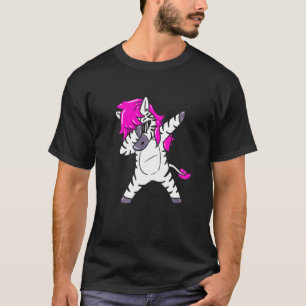 Camiseta Cebra Dabbing Con Caballo Rosa Mane