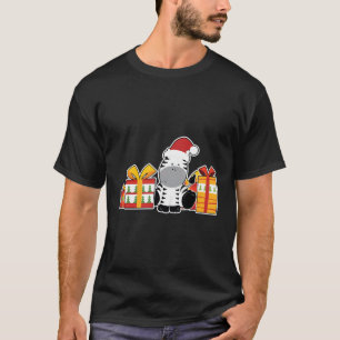 Camiseta Cebra De Bebé Con Navidades Cuos Cebra