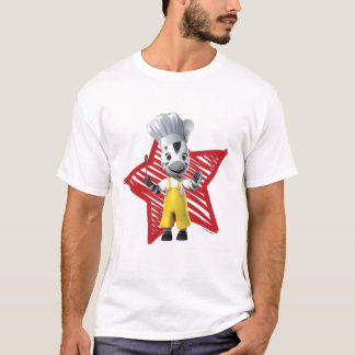 Camiseta Cebra de cocinar linda del muchacho de ZOU