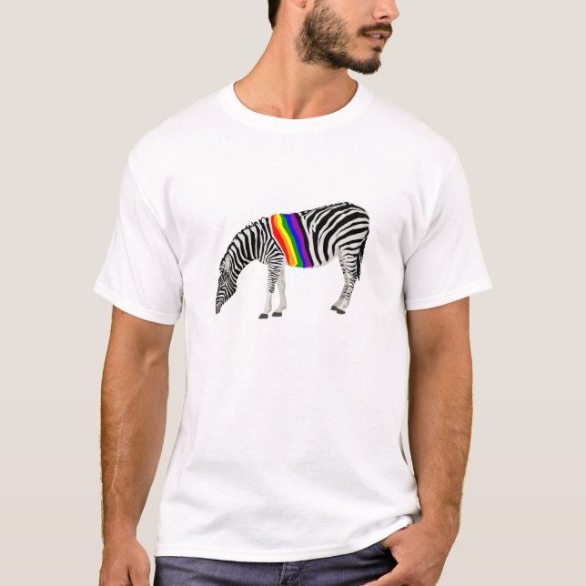 Camiseta Cebra de LGBT (Anverso)