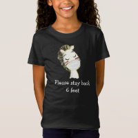 Cebra de máscara de seguridad social de distancia