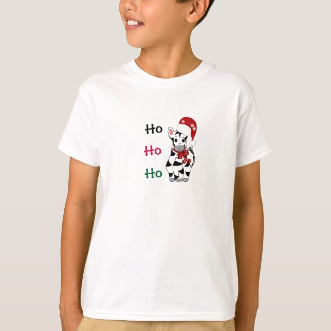 Camiseta Cebra de Navidad (Anverso)