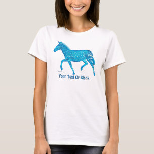 Camiseta Cebra De Punto De Polka Cuta - Azul