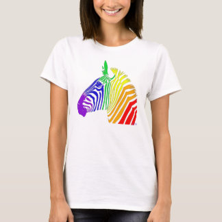 Camiseta Cebra del arco iris