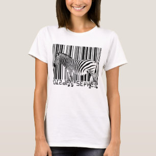Camiseta Cebra del código de barras