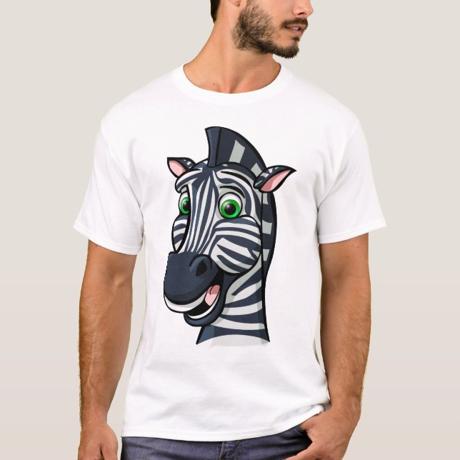 Camiseta Cebra del dibujo animado (Anverso)