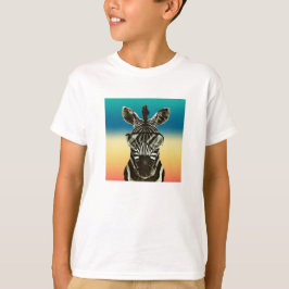 Camiseta Cebra del safari de la cebra con el animal fresco