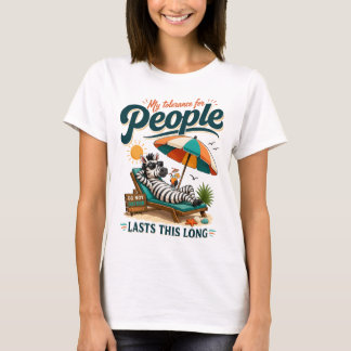 Camiseta Cebra divertida introvertida humor