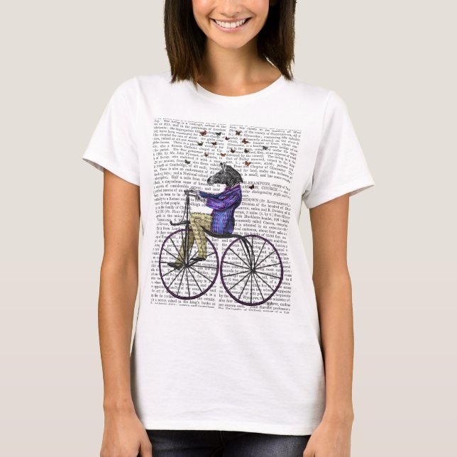 Camiseta Cebra En Bicicleta (Anverso)