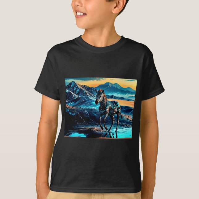 Camiseta Cebra en carrera (Anverso)
