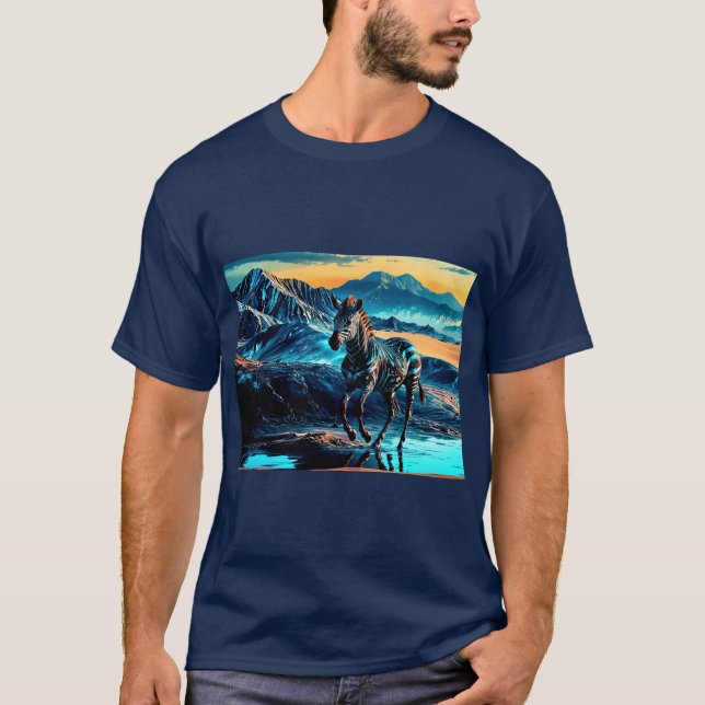Camiseta Cebra en carrera (Anverso)