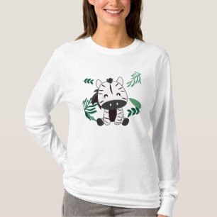 Camiseta Cebra En La Jungla Dulce Animales Para Niños