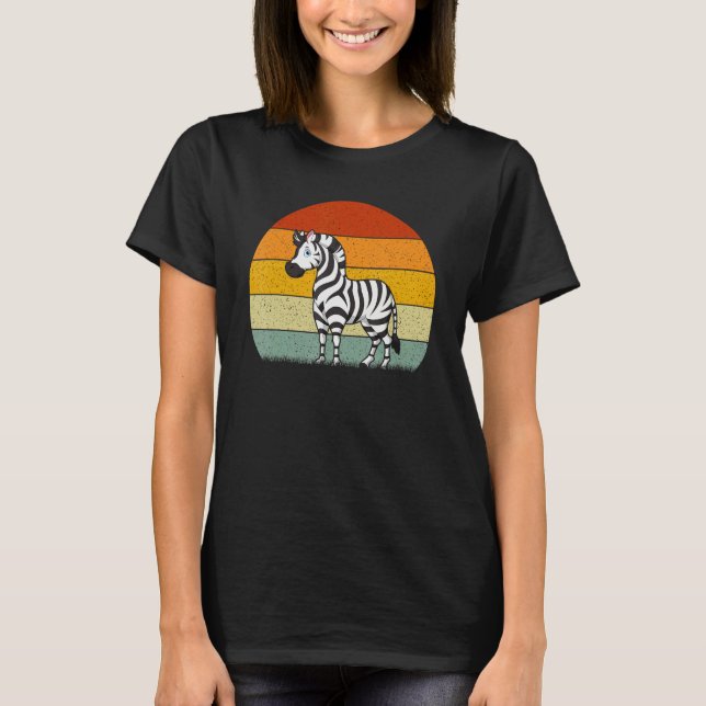 Camiseta Cebra Estilo Retro Vintage (Anverso)