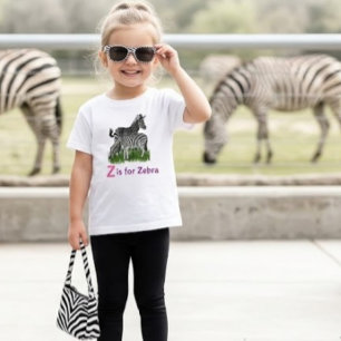 Camiseta Cebra linda Animal de zoo de moda