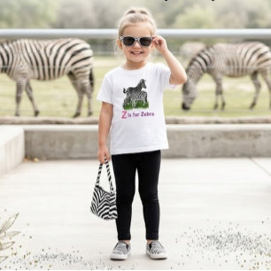 Camiseta Cebra linda Animal de zoo de moda