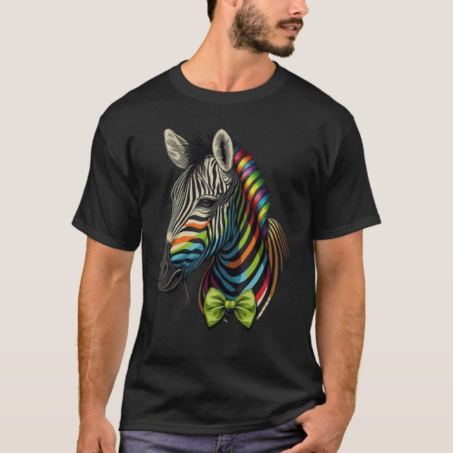 Camiseta Cebra linda Animal en Cebra 4 (Anverso)