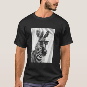 Camiseta Cebra linda con gafas de sol Animal genial de la s