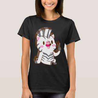 Camiseta Cebra Multicapa Paz Relajada Monada Estética