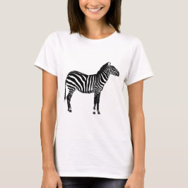 Camiseta Cebra - Negro y Blanco
