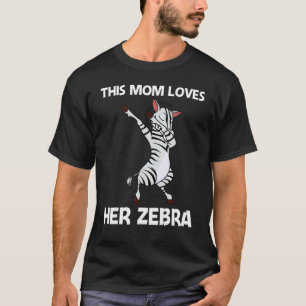 Camiseta Cebra Para Mamá Madre Africana Zoológico Animal