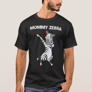 Camiseta Cebra para mujeres mamá africana zoológico animal 
