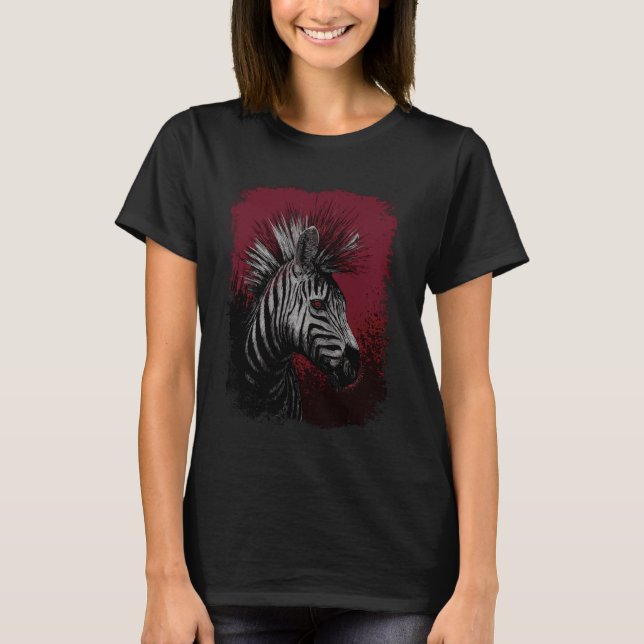 Camiseta Cebra Punk (Anverso)