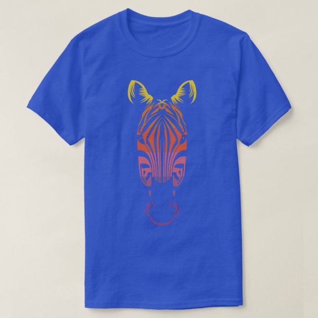 Camiseta Cebra retro 1 (Diseño del anverso)