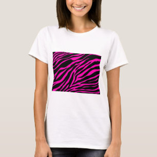 Camiseta cebra rosa