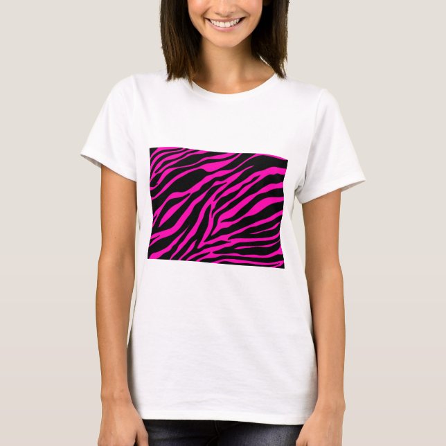 Camiseta cebra rosa (Anverso)