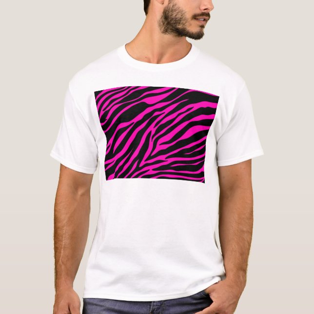 Camiseta cebra rosa (Anverso)