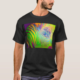 Camiseta Cebra salvaje psicodélica de la vida