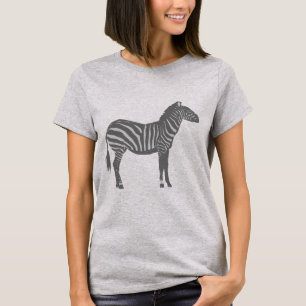 Camiseta Cebra - Tonos grises/grises