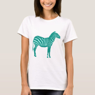 Camiseta Cebra - Turquesa y Aqua