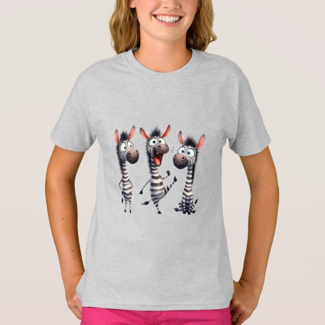 Camiseta Cebras caprichosas (Anverso)