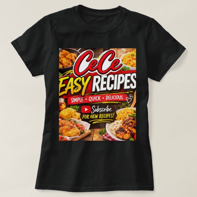 Camiseta Cece Easy Recipe (Diseño del anverso)