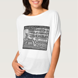 Camiseta Cecil el león, proteja nuestra vida salvaje!