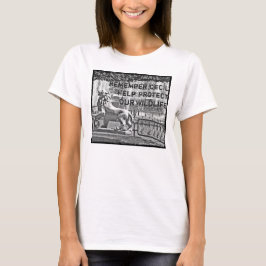 Camiseta Cecil el león, proteja nuestra vida salvaje!