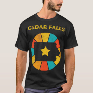 Camiseta Cedar Cae Iowa Vintage Distresres Souvenir 1