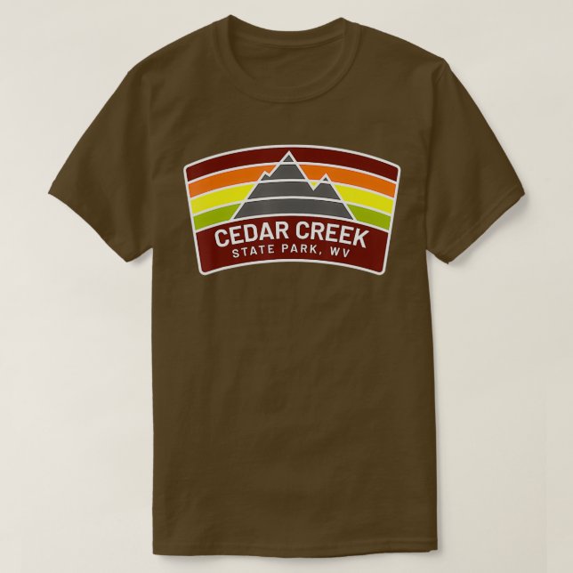 Camiseta Cedar Creek State Park West Virginia Mountains WV  (Diseño del anverso)