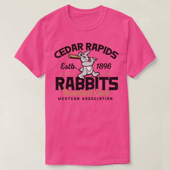 Camiseta Cedar Rapids Rabbits (Diseño del anverso)
