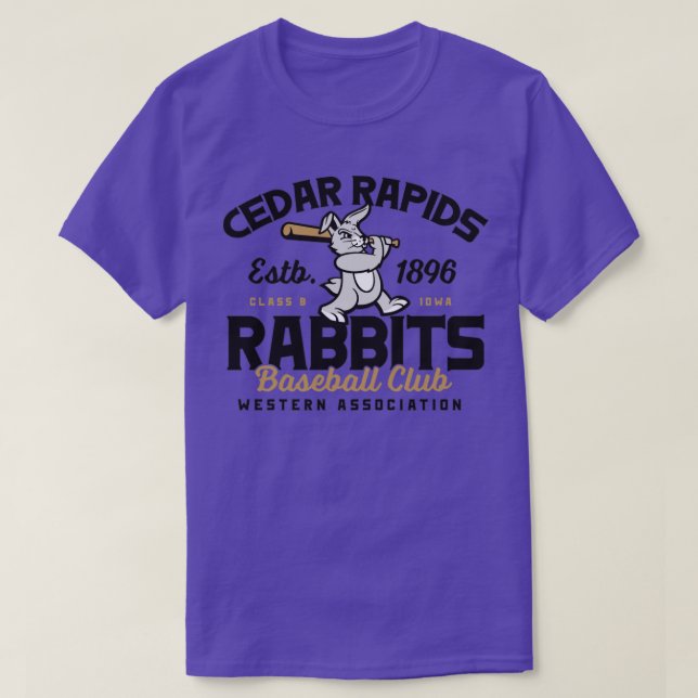 Camiseta Cedar Rapids Rabbits (Diseño del anverso)