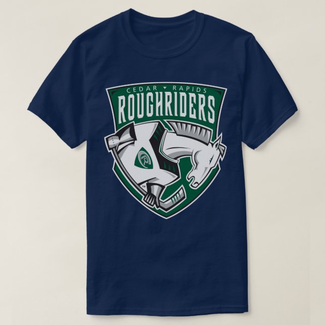 Camiseta Cedar Rapids RoughRiders (Diseño del anverso)