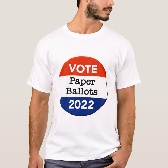Camiseta Cédulas de papeleta de voto 2022 Elecciones de mit (Anverso)