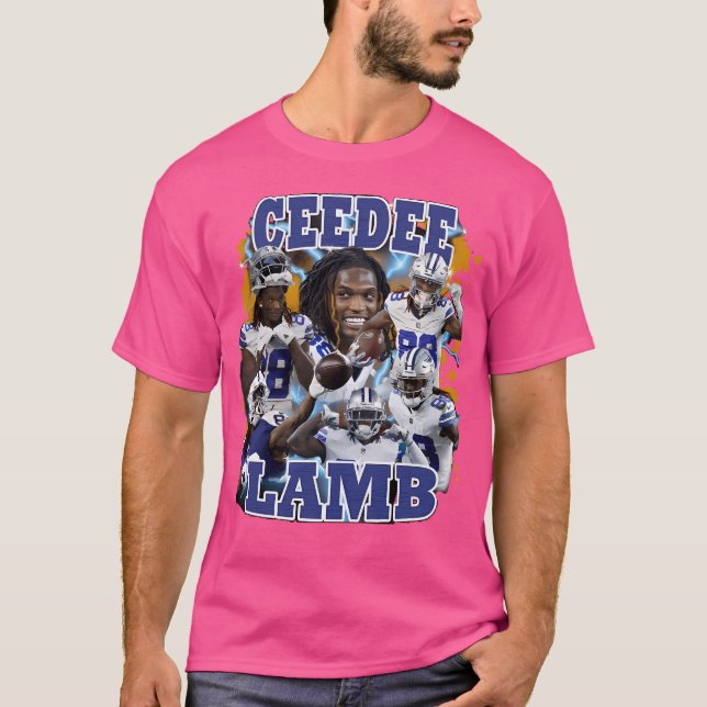 Camiseta Ceedee Lamb Retro Bootleg (Anverso)