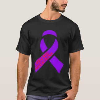 Camiseta Cefalea de Cinta Púrpura Crónica De La Migraña