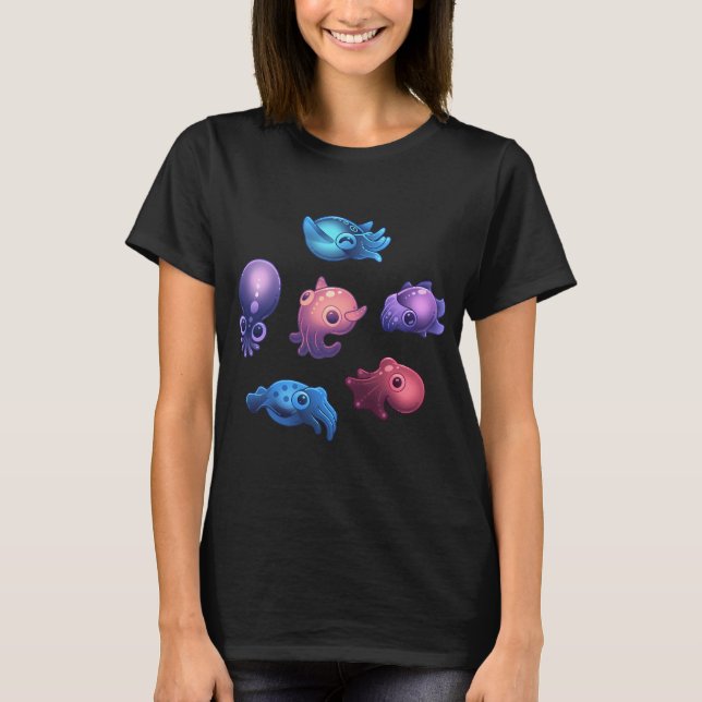 Camiseta Cefalópodos (Anverso)