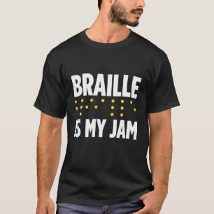 Camiseta Ceguera Para Ciegos Ciegos Braille Re